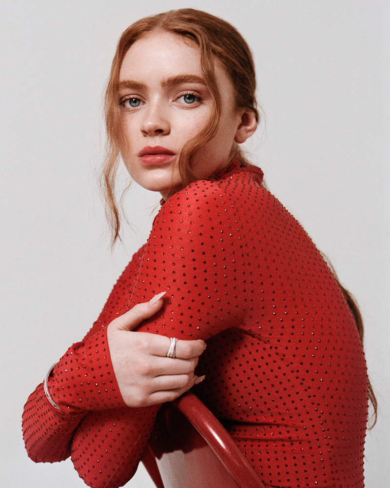 Actress Sadie Sink photographed by female fashion and celebrity photographer Emily Soto in New York City on Portra film