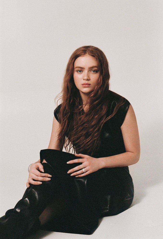 Actress Sadie Sink photographed by female fashion and celebrity photographer Emily Soto in New York City on Portra film