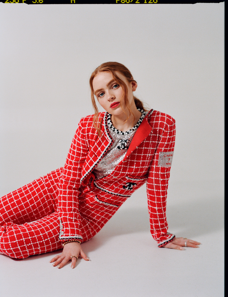 Actress Sadie Sink photographed by female fashion and celebrity photographer Emily Soto in New York City on Portra film