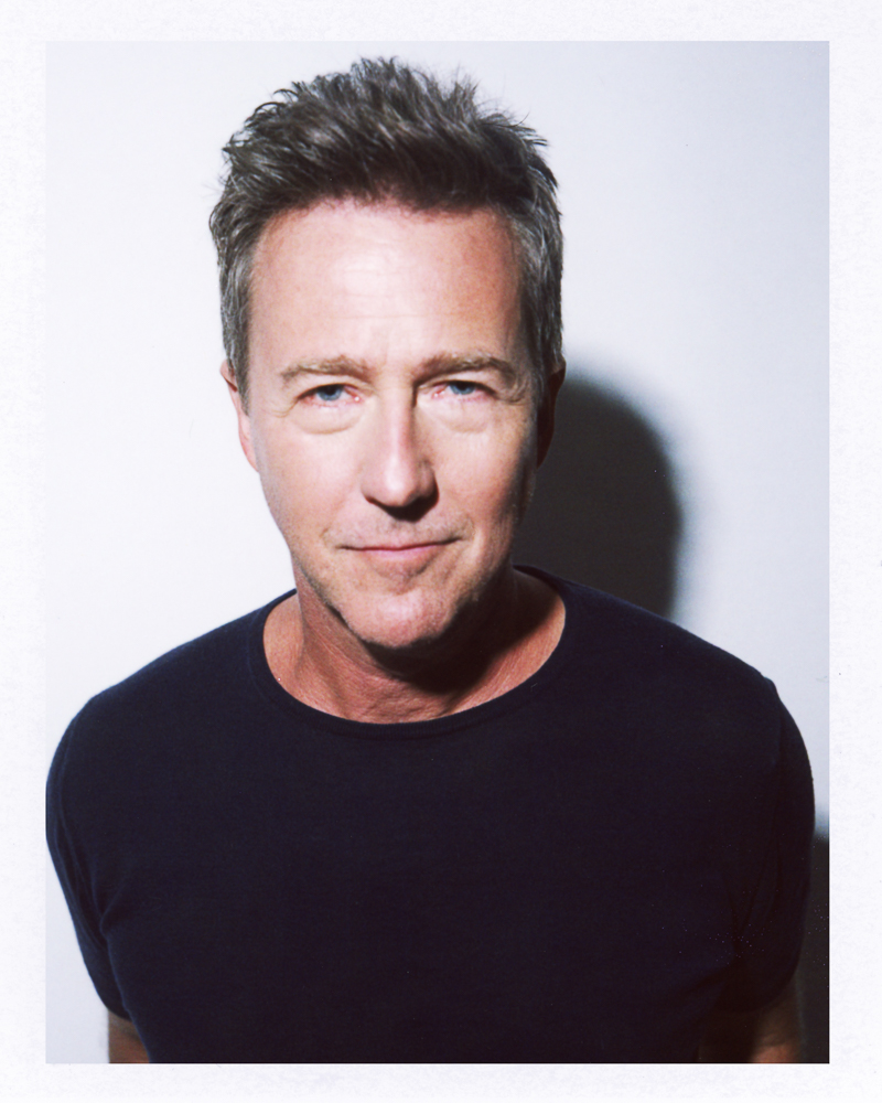 Actor Ed Norton by female fashion and film photographer shot in Toronto at TIFF on polaroid FP100C for Netflix
