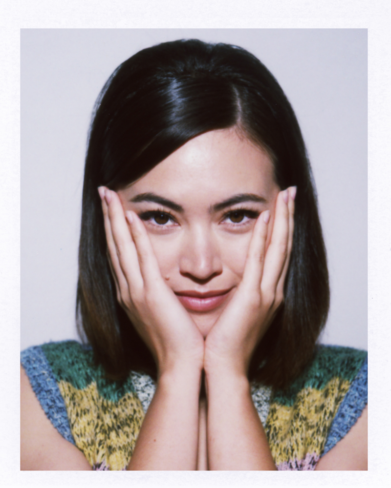 Actress Jessica Henwick by female fashion and film photographer shot in Toronto at TIFF on polaroid FP100C for Netflix