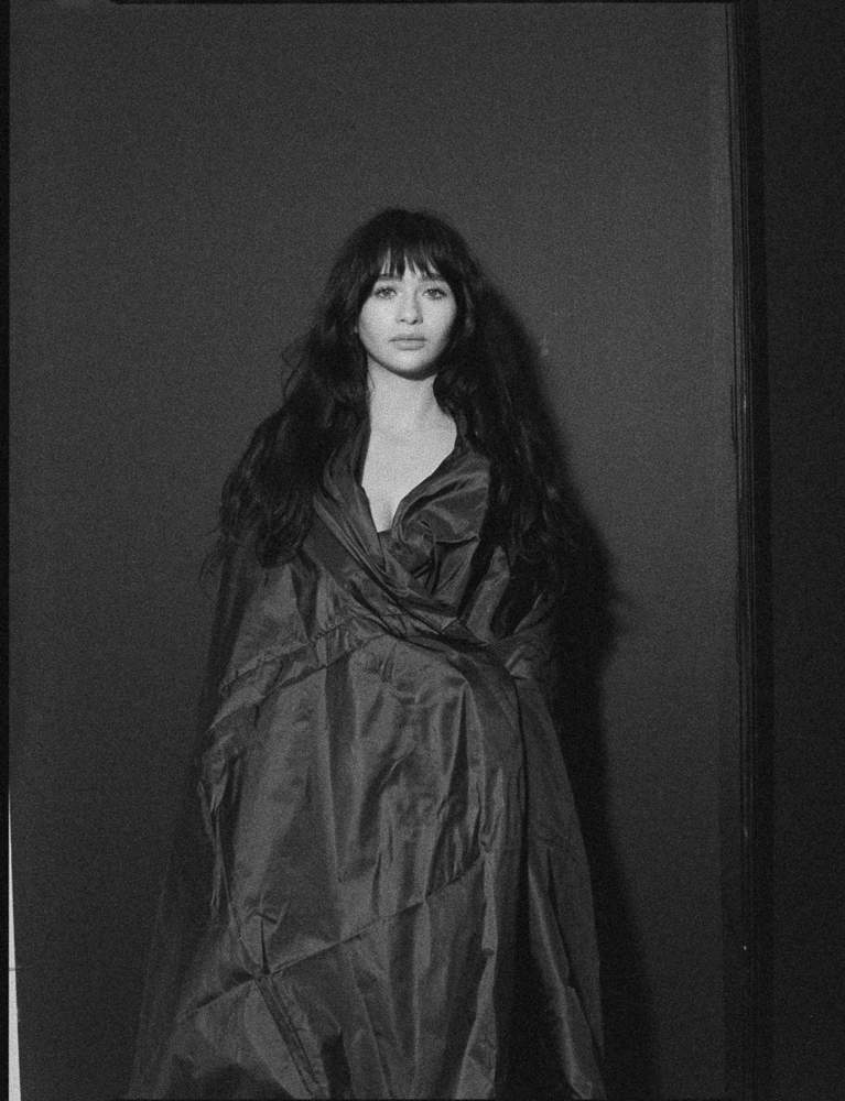 Actress Malina Weissman photographed on Polaroid film by photographer Emily Soto